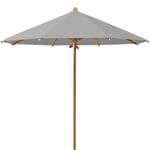 Glatz, Teakwood parasoll 350 cm Kat.5 652 Silver