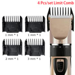 4 Pcs Guide Combs Hair Trimmer Clipper Limit Comb Cutting Onesize