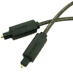 Neet® - 1m - TOSlink Digital Optical Audio Cable - SPDIF - LightWave Pro FLX lead - Precision Digital Audio