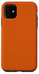 Coque pour iPhone 11 Corail tendance, orange foncé
