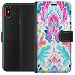 Apple iPhone XS Svart Plånboksfodral Design