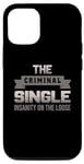 Coque pour iPhone 14 Pro Funny Criminal Single Design - La folie à pied libre