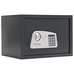 ROTTNER TRESOR Rottner T06454 Jupiter 4 Coffre-fort de meuble avec serrure électronique Ouverture d'urgence mécanique 43 x 30 x 32 cm Étagère amovible en feutre avec matériel de fixation Anthracite