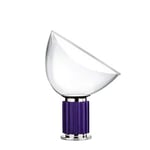 Flos Lampe de bureau modèle Taccia, lumière indirecte et réflecteur en métal, diffuseur orientable, corps en aluminium, 16 W, 37,3 x 37,3 x 48,5 cm, couleur violet (référence : F6604042)