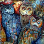 5D Diamond Painting Owl by Number Kits Crystal Pictures Handmade for Adults and Kids Arts Craft for Home Decoration40x50cm