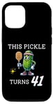 Coque pour iPhone 12/12 Pro Pickleball This Pickle TURNS 41 Pickleball 41e anniversaire