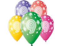 GoDan Number Balloon 9 13 Pack of 5