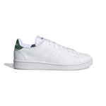 Adidas ADVANTAGE WHITE/GREEN, VIT, HERR, EU 40 2/3