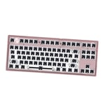 Mk870 RGB Gaming Keyboard Hotswap DIY Kit LED Hot Swap PCB Full key Layer Edition Programmable pour PC Gamer Type-C avec Rose