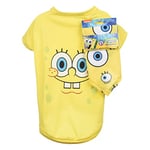 Nickelodeon Bob l'éponge T-Shirt et Bandana pour Chien Jaune Taille M
