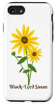 Coque pour iPhone SE (2020) / 7 / 8 Fleur de Susan aux yeux noirs, jaune et vert