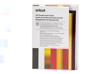 Cricut Royal Flush Sampler - foil transfer insert card - 18 delar - 76 x 111 mm - röd, guld