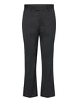 Cropped Kick Flare Trousers Bottoms Trousers Flared Black Filippa K
