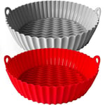 Air Fryer Silicone Tray (2-Pack) - the Perfect Reusable Silicone Air Fryer Tray