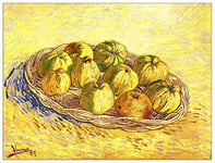 ArtPlaza Van Gogh Vincent-Still Life with Apple Basket II Panneaux Decoratifs, Bois MDF, Multicolore, 80x60 Cm