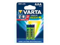 Varta Longlife - Batteri 2 X Aaa - Nimh - (Uppladdningsbart) - 800 Mah