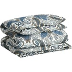 Key West Paisley Påslakan 220x220 cm, Sateen Blue