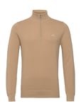 Cotton Pique Half Zip Beige GANT