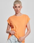 Urban Classics Ladies Extended Shoulder Tee (Papaya, L) L Papaya