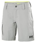 Helly Hansen Womens Quick-Dry Cargo Shorts, 38, Grey Fog