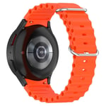 Full Fit Resistant Silikonarmband Samsung Galaxy Watch 5 Pro 45mm orange