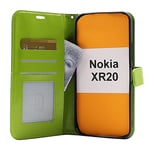 Crazy Horse Wallet Nokia XR20 (Grön)