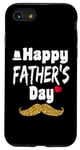Coque pour iPhone SE (2020) / 7 / 8 T-shirt « Happy Father's Day 2023 » pour homme, papa, grand-père, cœur d'amour