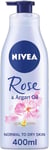 NIVEA Oil in Lotion Rose & Argan Oil (400Ml, Pack of 6), Replenishing Body Lotio