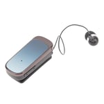 Clip On Earphones Retractable Headphones Collar Clip