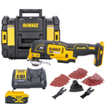 DeWalt DCS355 18V Brushless Oscillating-Multi Tool With Accessories + 1 x 5.0...