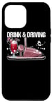 Coque pour iPhone 13 Pro Max Drink And Driver Balle De Golf Tee Vert Handicap Driver Golf