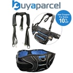 BAP Heavy Duty Champion Tool Belt Pouch Holster Black Padded Leather + Braces
