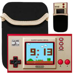 Orzly Protective Case Designed For Nintendo Game & Watch (2020 Special Edition Model) - Colour matching for Super Mario Bros Reversible Sleeve Case
