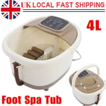 Electric Foot Massage Spa Portable Foot Bath Tub w/ Heating Function & Timer