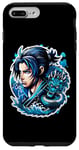Coque pour iPhone 7 Plus/8 Plus Tatouage inspiré du dragon samouraï inspiré de l'anime Tempête d'encre éternelle