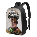 Lawenp Call-of-Duty_Black Ops Cold War Durable Travel Backpack School Bag Laptops Backpack with USB Charging Port for Men Women