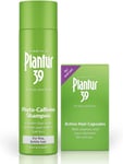 Plantur 39 Caffeine Shampoo and Active Hair Capsules Set | for Fine and Brittle 
