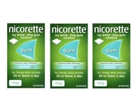 Nicorette Gum - Icy White Flavour - 2mg - 30 Pieces (3 Boxes = 90 Pieces)