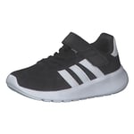 adidas Lite Racer 3.0 Lifestyle Running Hook-and-Loop Strap Sneaker, core Black/FTWR White/FTWR White, 2.5 UK Child