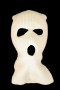 Balaclava 3 hål vit