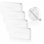 SOMFY 1875301 - Pack accessoires Plus Home Alarm Avec 4 détecteurs IntelliTAG et 1 badge télécommande Compatible Alarm, Advanced One+ Blanc