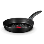 Tower T800303 SmartStart Forged 32cm Aluminium Frying Pan with Easy Clean Aeroglide Non-Stick, 8x Stronger, Induction Compatible, Oven Safe, Long Lasting, PFOA Free