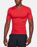 Under Armour UA HeatGear Rush 2.0 Mens Red Short Sleeved Compression Top 2XL