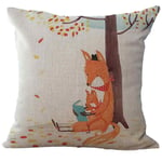 jieGorge Fox Print Sofa Bed Home Decoration Pillow Case Cushion Cover, Pillow Case for Easter Day (C)