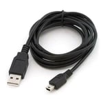 1M USB Data Charger Cable Lead SAT NAV Garmin TomTom -Black