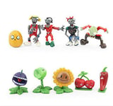 LINGJIA Plants vs. Zombies Toys 10pcs/lot Plants vs Zombies 2 Action Figures Garden War Collection Figures Toys Best Gifts for Christmas