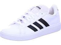 adidas Women's Grand Court Sneaker, Ftwr White Core Black Ftwr White, 8.5 UK