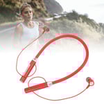 Trådlösa Bluetooth 5.2 IPX5 Vattentäta Stereo Ergonomiska Förbättrade Bas Nackband Magnetiska Hörlurar Röda