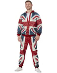 Union Jack-joggedress i Vintage-stil - Kostym till Herr