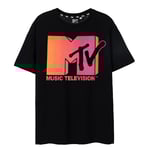 MTV Ombre T-shirt för män M Svart Black M